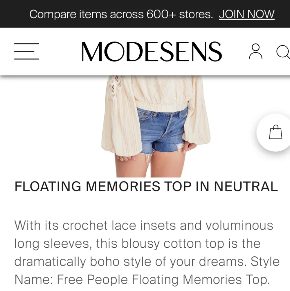Free People Floating Memories Top